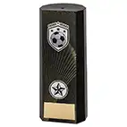 Noir Block Football Trophy 18cm