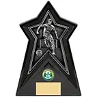 Starforce Black Footballer Trophy 20cm