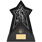 Starforce Black Footballer Trophy 22cm