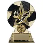 Gold Nova Atlas Boot Ball Trophy 14cm