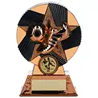 Bronze Nova Atlas Boot Ball Trophy 14cm