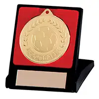 Discovery Football Medal & Box Gold 50mm *