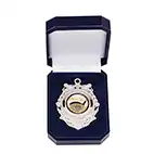 Triumph Medal In Box Silver 90mm