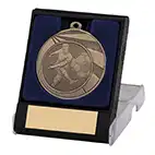 Striker and Ball Medal in Box Silver 50mm