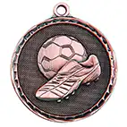 Power Boot Medal Antique Bronze 50mm