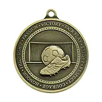 Olympia Football Medal Antique Gold 70mm
