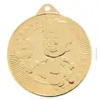 Little Champion Football Medal Gold 45mm