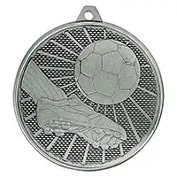 Formation Football Iron Medal Antique Silver 50mm