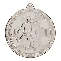 Impulse Football Medal Silver 50mm
