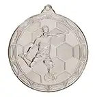 Impulse Football Medal Silver 50mm