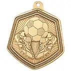 65mm Falcon Football Medal Gold