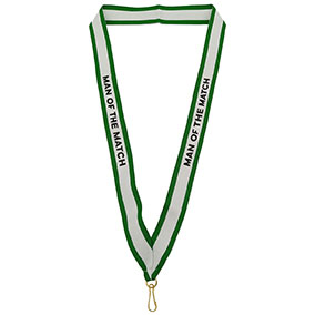 Green Man Of The Match Ribbon 25mm