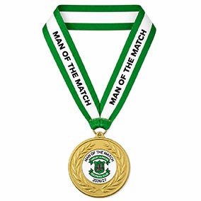 Green Man Of The Match Ribbon 25mm