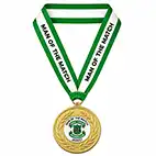 Green Player Of The Match Ribbon 25mm