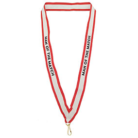 Red Man Of The Match Ribbon 25mm