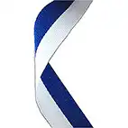 Blue White Ribbon
