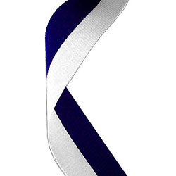 Navy White Ribbon