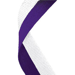 Purple White Ribbon