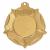 Gold Tudor Rose Medal 50mm With Ribbon - view 1