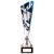 Zeus Laser Cut Metal Cup Silver & Blue 370mm - view 1