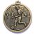 Bronze Striker football medal 56mm - view 3