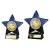 Blue Superstar Goalkeeper Award 140mm - view 2