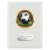 White Football Plaque 125mm - view 1