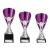 Rising Stars Premium Plastic Trophy Silver & Purple 185mm - view 2