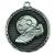 Power Boot Medal Antique Silver 50mm - view 1