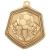 65mm Falcon Football Medal Gold - view 1