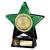 Green Superstar Football Trophy 140mm - view 1