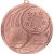 55mm Iconic Football Medal Bronze - view 1