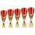 Rising Stars Deluxe Plastic Lazer Cup Gold & Red 315mm - view 2