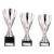 Rising Stars Premium Plastic Trophy Silver 185mm - view 2