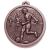 Bronze Striker football medal 56mm - view 1
