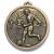 Silver Striker football medal 56mm - view 2