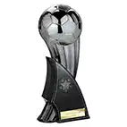 Firestorm Black Football Trophy 19cm