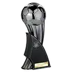 Firestorm Black Football Trophy 24cm