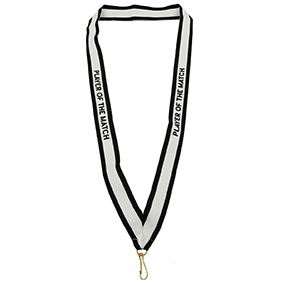 Black Player Of The Match Ribbon 25mm