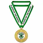 Green Player Of The Match Ribbon 25mm