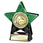 Green Superstar Goalkeeper Trophy 110mm