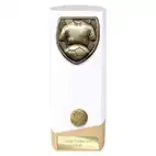 White Prime Cobra Football Trophy 190mm