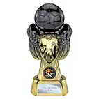 Gold Tournament Shield Boot Ball Trophy 190mm