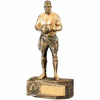 Football Goalkeeper Award Gold 19.5cm