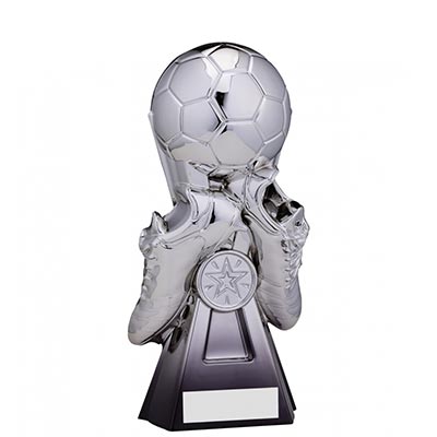 Gravity Boot and Ball Award Silver to Black 19cm