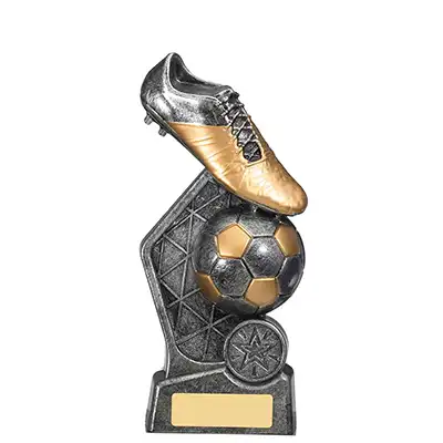 Hex Boot and Ball Award Silver 18.5cm