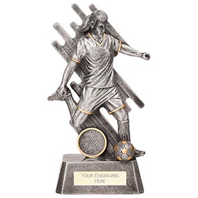 Focus Female Footballer Silver 190mm