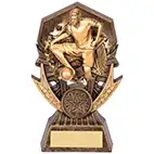 Gold Male Allstar Footballer Figure 145mm