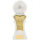 Strike Force White Gold Football Trophy 25cm