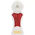 Strike Force White Red Football Trophy 22cm